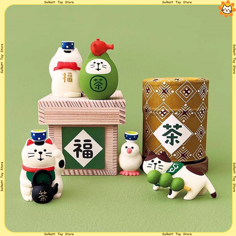 Interior Design Japanese - Matcha Series Miniatures Japanese Zakka Cat