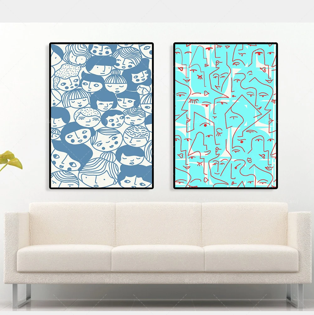 Portrait Graphic Sketch Art De - Interior Design Scandinavian ulasan dan harga