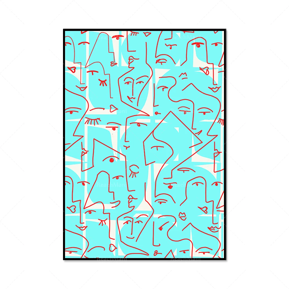 Portrait Graphic Sketch Art De - Interior Design Scandinavian ulasan dan harga