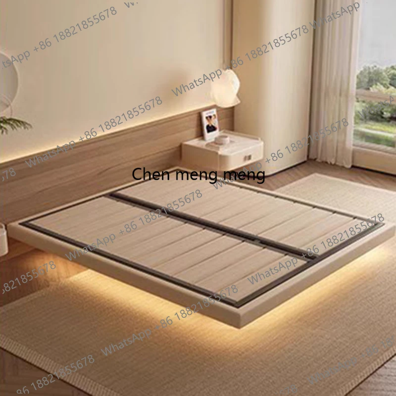 F150Sleeping Double Bed Modern - Interior Design White And Wood ulasan dan harga