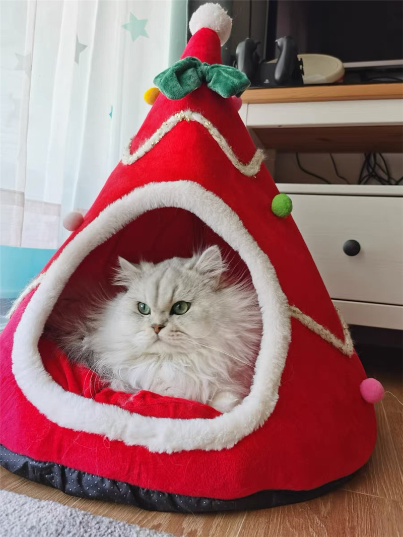 Christmas Tree Design Cat Bed  - Interior Design Warm ulasan dan harga