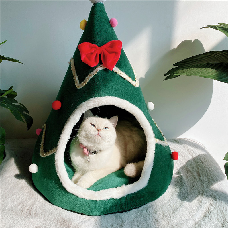 Christmas Tree Design Cat Bed  - Interior Design Warm ulasan dan harga