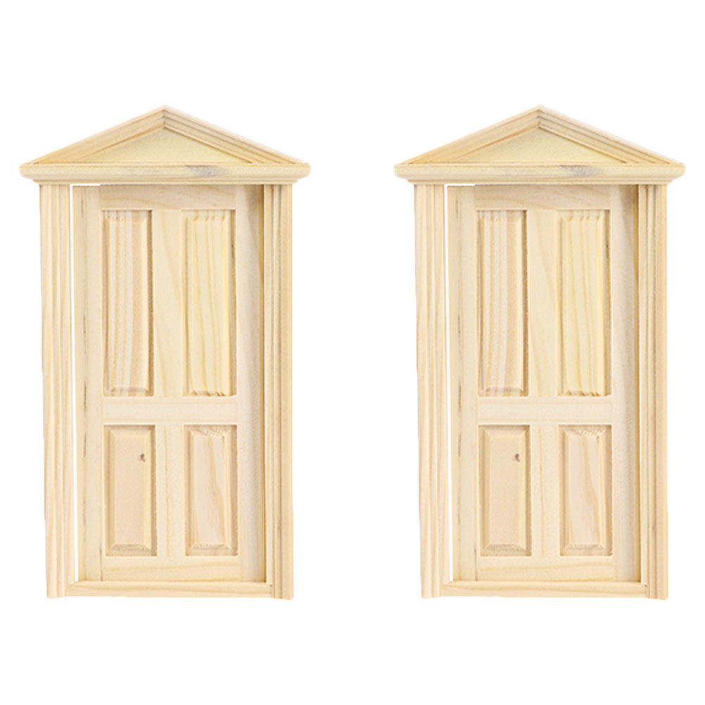 2Pcs Mini Wooden Door for Mini - Interior Design Warm ulasan dan harga