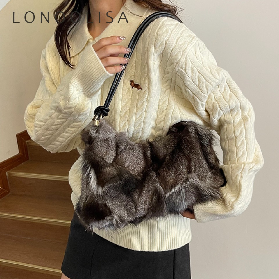 Luxury Winter Warm Fox Fur Sho - Interior Design Warm ulasan dan harga