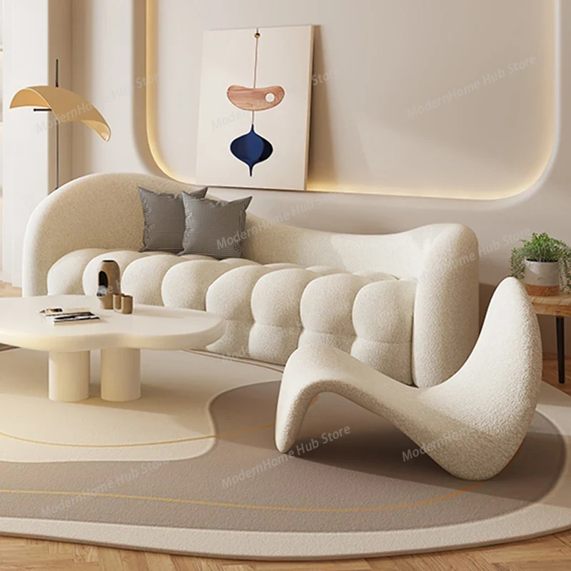 White Cream Living Room Sofas  - Interior Design White And Wood ulasan dan harga
