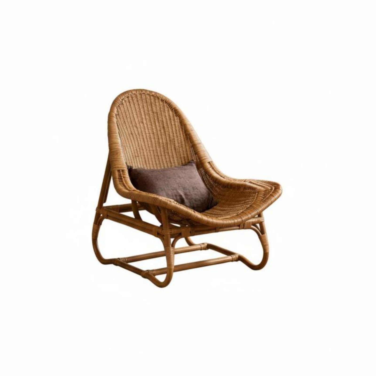 Rattan Lounge Chair Natural Mi - Interior Design Japanese ulasan dan harga