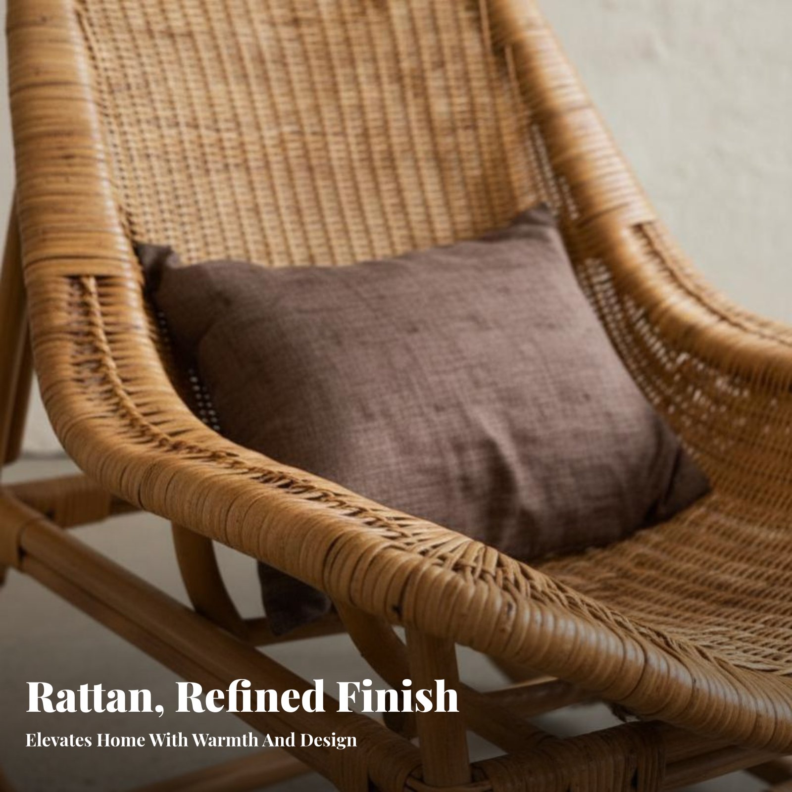 Rattan Lounge Chair Natural Mi - Interior Design Japanese ulasan dan harga