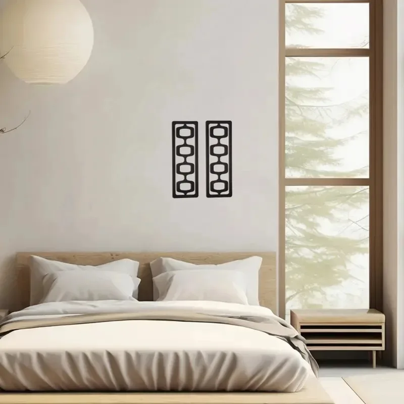 2PCS Warm Mid-Century Style Wo - Interior Design Warm ulasan dan harga