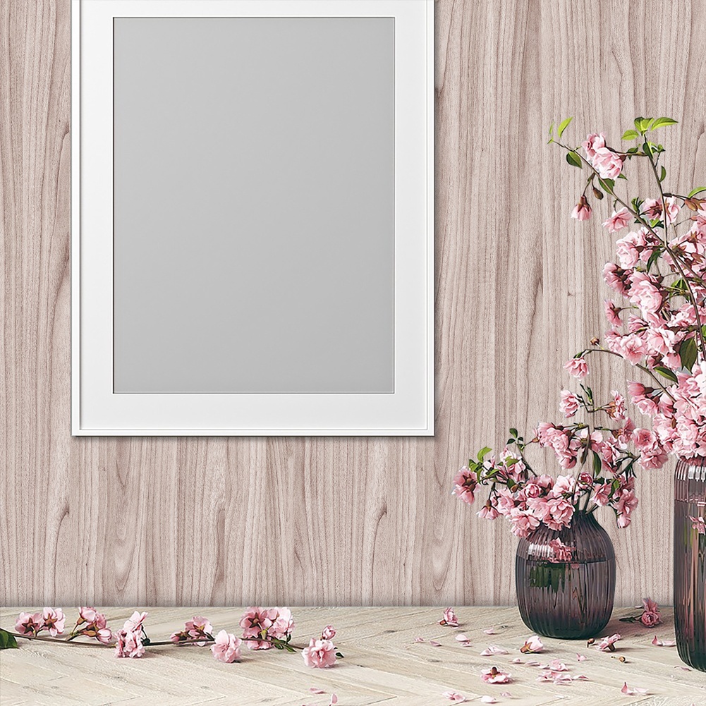 Scandinavian Wood Grain PVC Wa - Interior Design Scandinavian ulasan dan harga