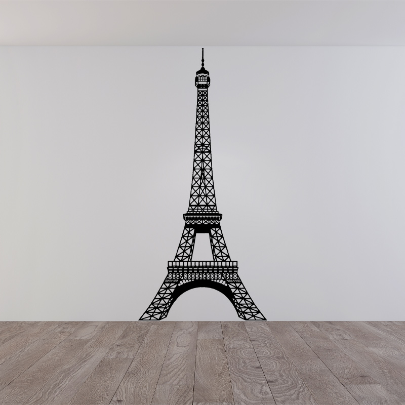 The Eiffel Tower Vinyl Sticker - Interior Design Layout ulasan dan harga