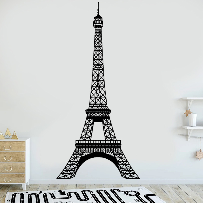 The Eiffel Tower Vinyl Sticker - Interior Design Layout ulasan dan harga