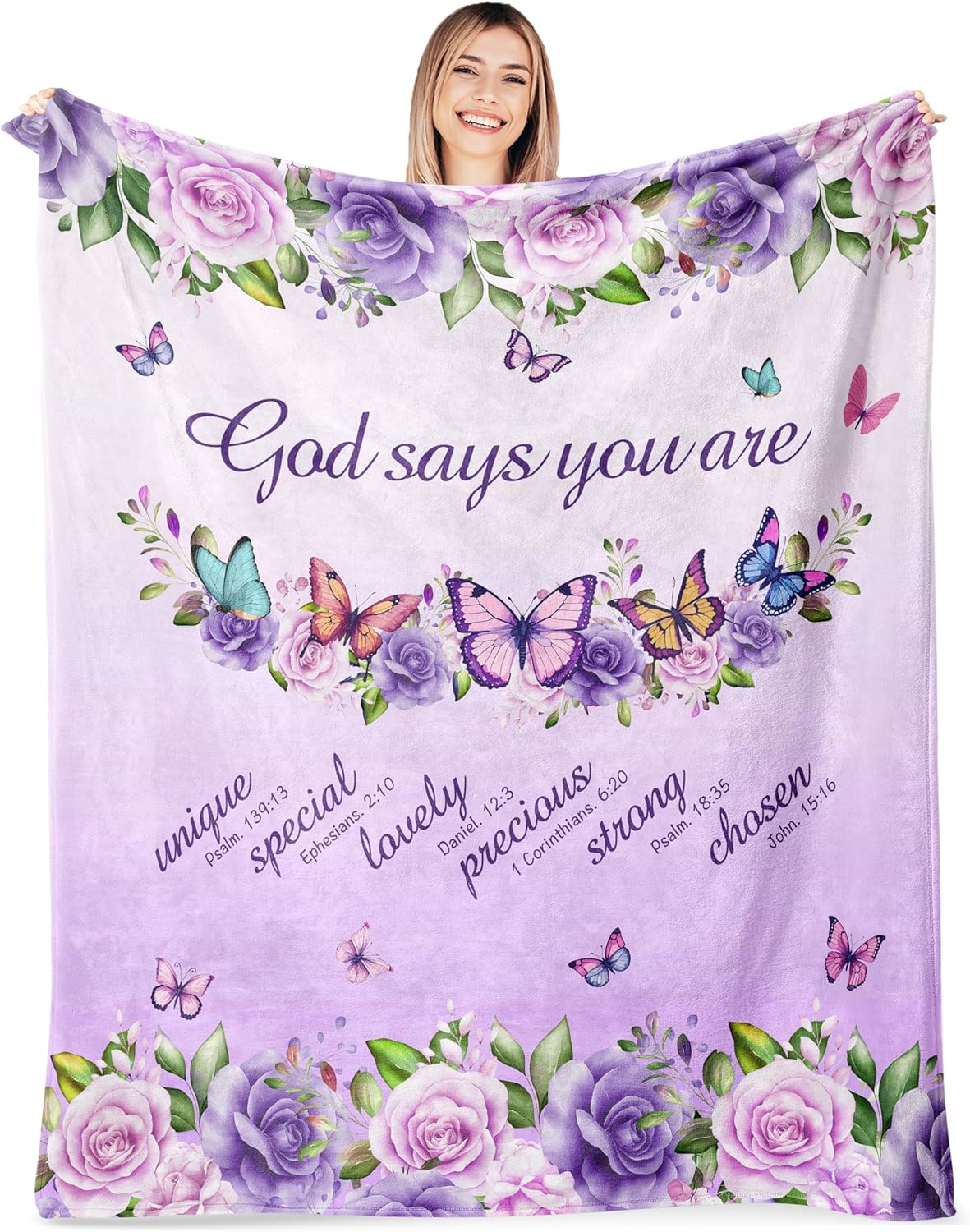 Purple Roses Butterflies Faith - Interior Design Warm ulasan dan harga