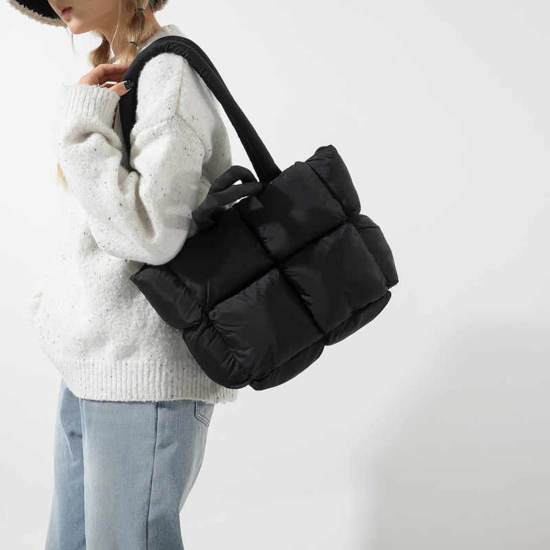 Fashion Soft Puffer Tote Bag D - Interior Design Warm ulasan dan harga