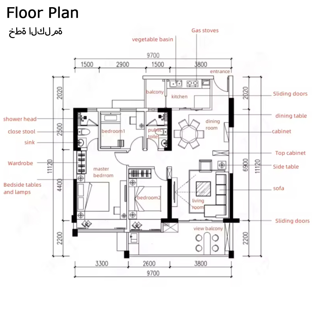 Sanhai Super Luxurious Mansion - Interior Design Layout ulasan dan harga