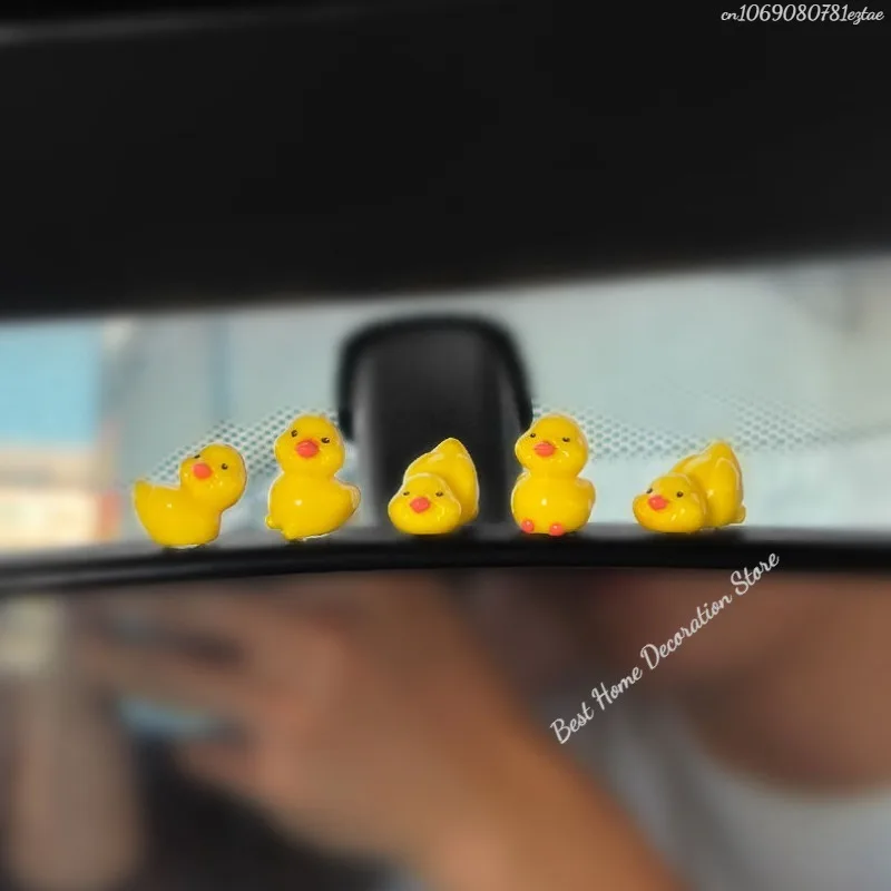 5pcs Cute Mini Yellow Ducks De - Interior Design Layout ulasan dan harga