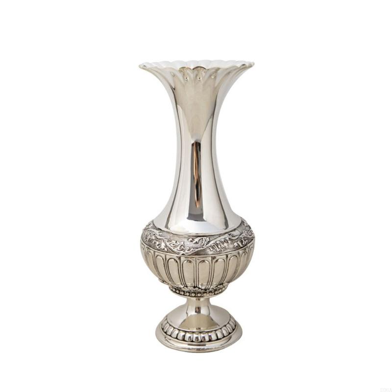 Geometric Embossed Metal Vases - Interior Design Scandinavian ulasan dan harga