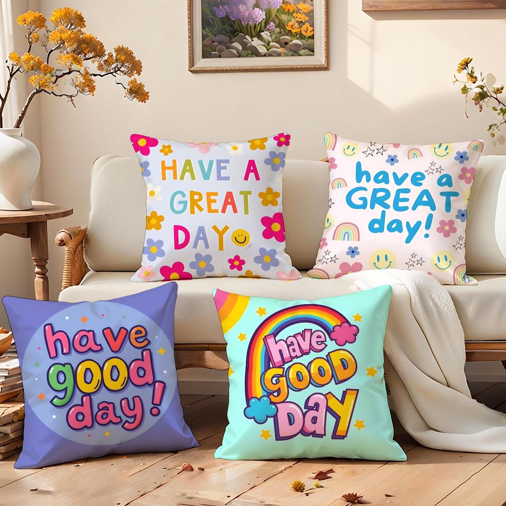 warm good day Cushion Cover Pr - Interior Design Warm ulasan dan harga