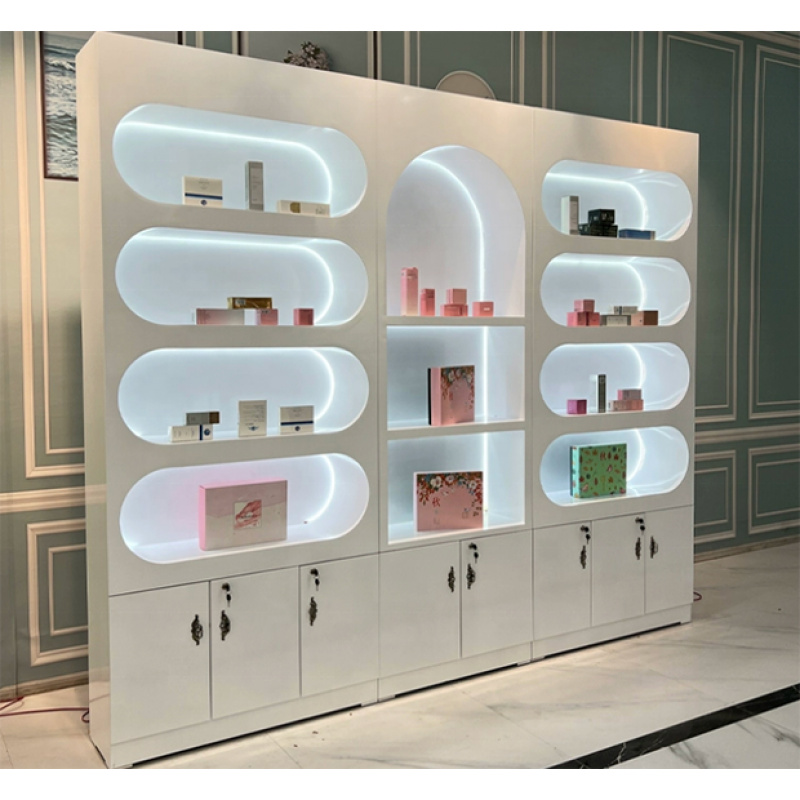 custom.Cosmetic Shop Interior  - Interior Design White And Wood ulasan dan harga