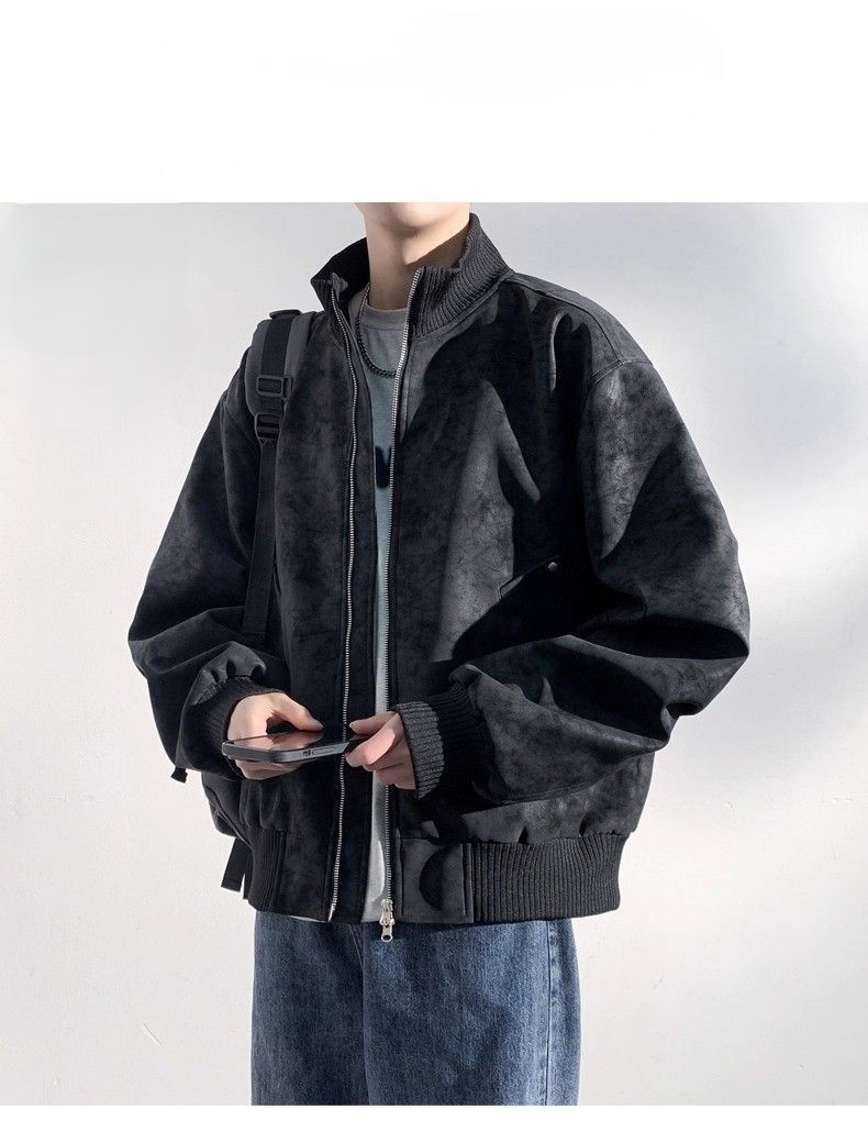 Mens Jacket Coat Knitted Fleec - Interior Design Warm ulasan dan harga